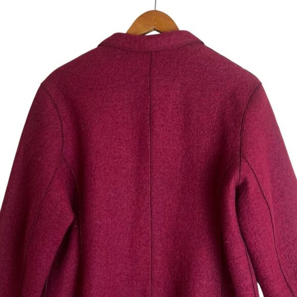 Jax II red wool blend sweater blazer. Size 10 - Picture 7 of 8